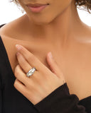 Emberly CZ & Enamel Dome Ring