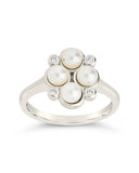 Cosetta CZ & Pearl Cluster Ring