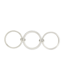 Sterling Silver Dominika CZ Link Stacking Ring