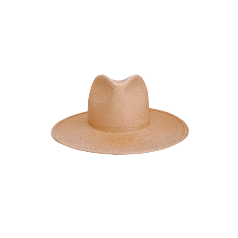 Stylish handcrafted Panama Collection Toquilla straw hat with 3.75" crown and 3.5" brim designed for travel and comfort