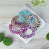 Large Lauren Lane Hair Coil Set in Mixed Leopard