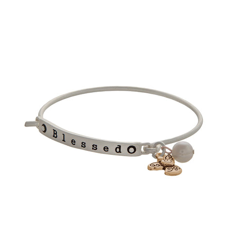 Matter Silver Blessed Bracelet with charms -  RHEAS.ONLINE