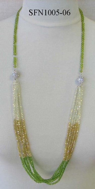 Magnetic Two Section Beaded Necklace -  RHEAS.ONLINE