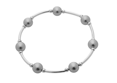 Count Your Blessings Bracelet, Silver Pearl -  RHEAS.ONLINE