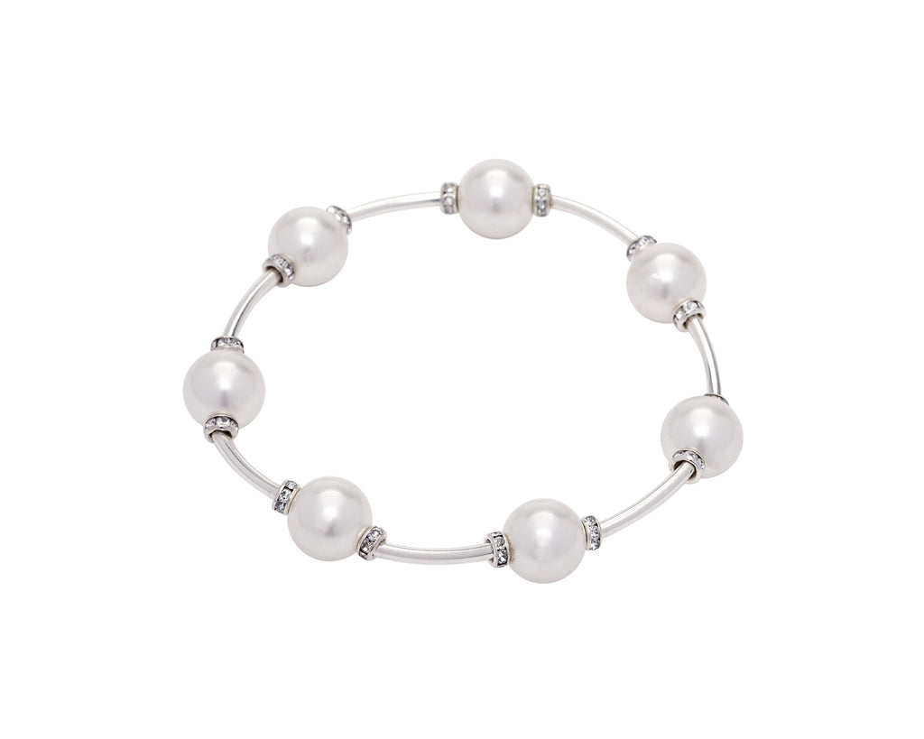 Lauren Ralph Lauren 10mm Glass Pearl Toggle Bracelet | Toggle bracelet,  Pearls, Classic pearl bracelet