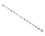 Rainbow Cubic Zirconia Tennis Bracelet -  RHEAS.ONLINE