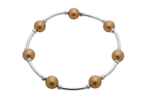 Count Your Blessings Bracelet, Gold Pearl -  RHEAS.ONLINE