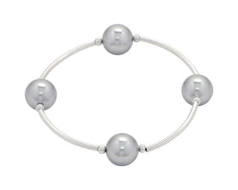 Count Your Blessings Bracelet, Silver 12mm Swarovski (4 Bead) -  RHEAS.ONLINE