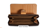 Rioni Signature Button-Zip Wallet STW006