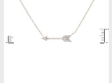 Pi Beta Phi Silver Bling Crystal Arrow Charm Necklace, Nickel Free -  RHEAS.ONLINE