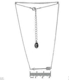 Pi Beta Phi silver arrow charm necklace, nickel free, with 16" chain and 2" extender.