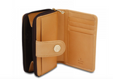 Rioni Signature Small Zipper Button Wallet STW064 -  RHEAS.ONLINE
