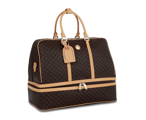 Rioni Brown Signature Duffel Dome Traveler  Geneva ST20051 -  RHEAS.ONLINE