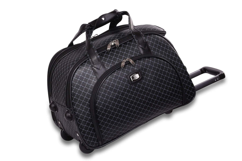 NEW Rioni Signature Black VENICE Large Duffel Roller, STB20116 -  RHEAS.ONLINE